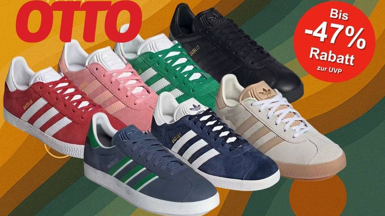 adidas GAZELLE in verschiedenen sommerlichen Farben auf buntem Hintergrund