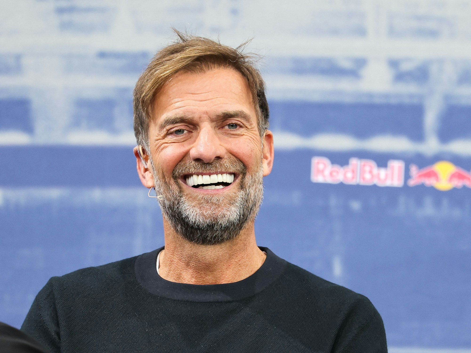 Jürgen Klopp mit guter Laune.