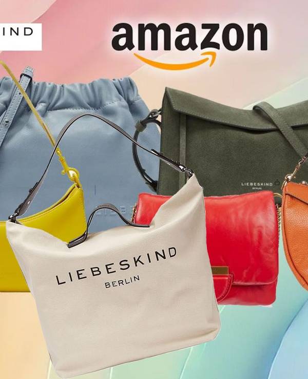Liebeskind Berlin Handtaschen Angebote vor einem farbenfrohen Hintergrund.