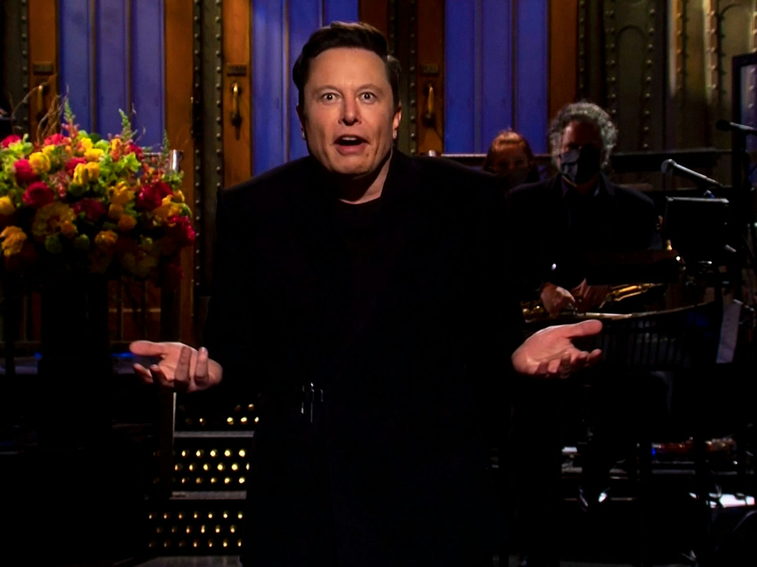 Elon Musk bei einem Auftritt bei Saturday Night Live.