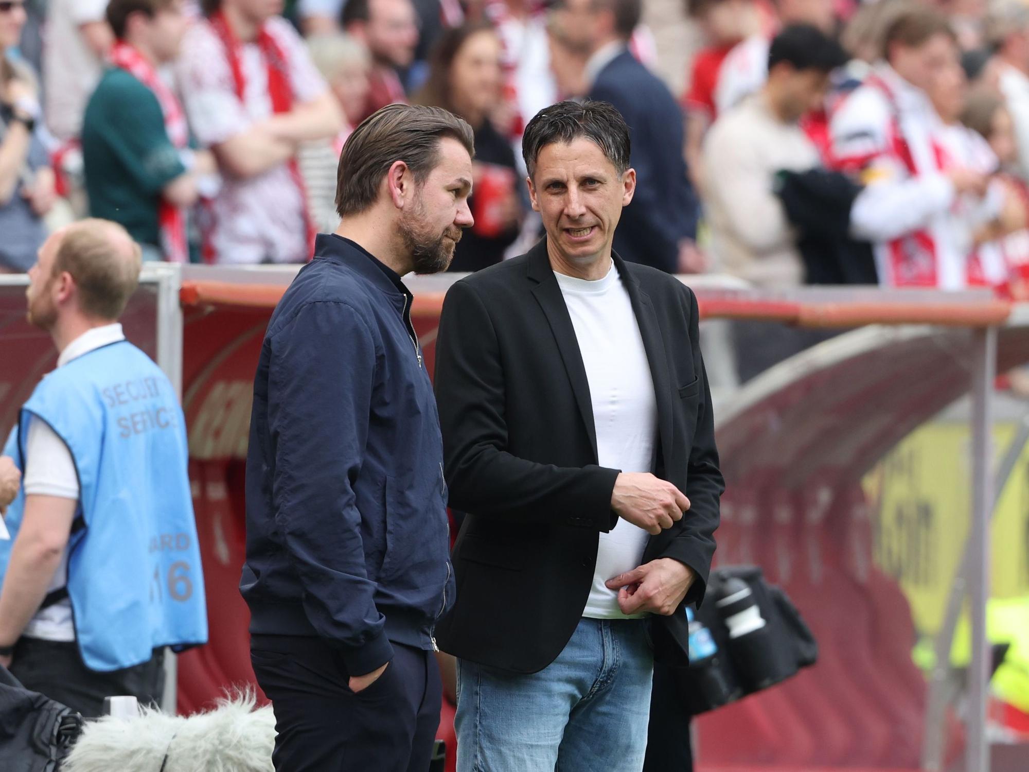 Thomas Kessler spricht mit Christian Keller.