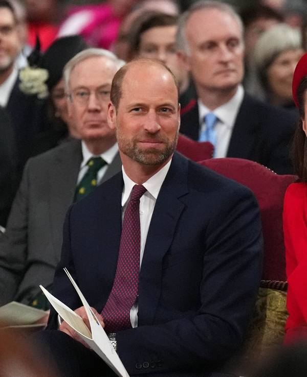Prinz William und Prinzessin Kate strahlen.
