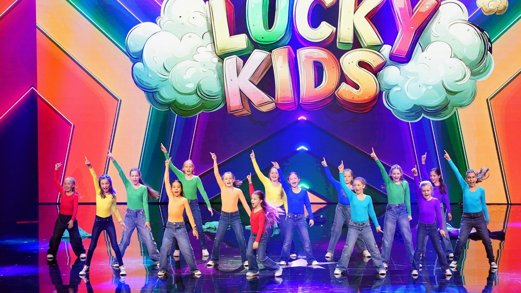 Die Lucky Kids beim Auftritt in der RTL-Show „Das Supertalent“.