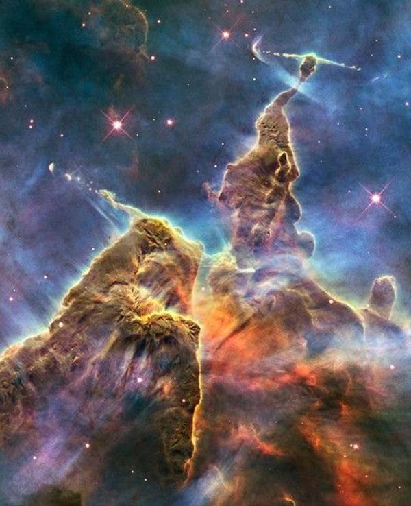 Der Carinanebel, fotografiert von Hubble