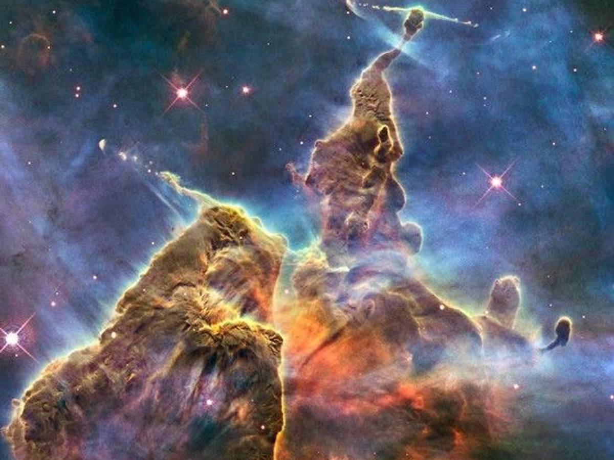 Der Carinanebel, fotografiert von Hubble