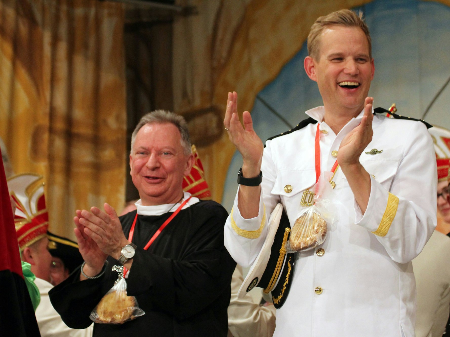 Hendrik Streeck, Virologe bei der Großen Kappensitzung des Karnevalvereins Langbröker Dicke Flaa in Gangelt
