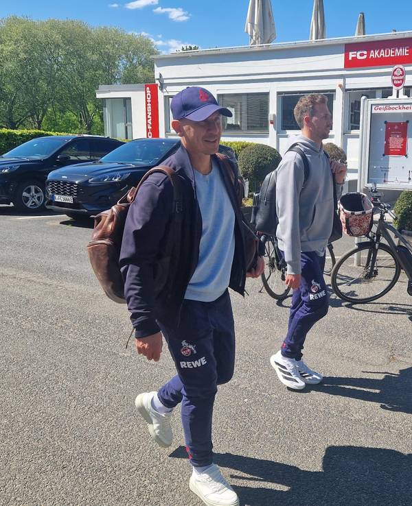 Gerhard Struber und Co-Trainer Bernd Eibler am Geißbockheim.