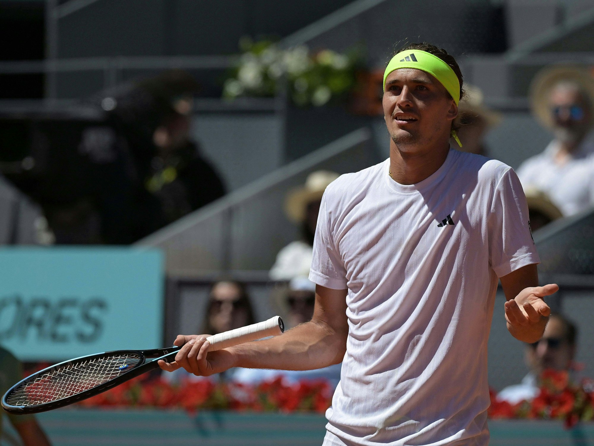 Zverev zeigt Unverständnis.