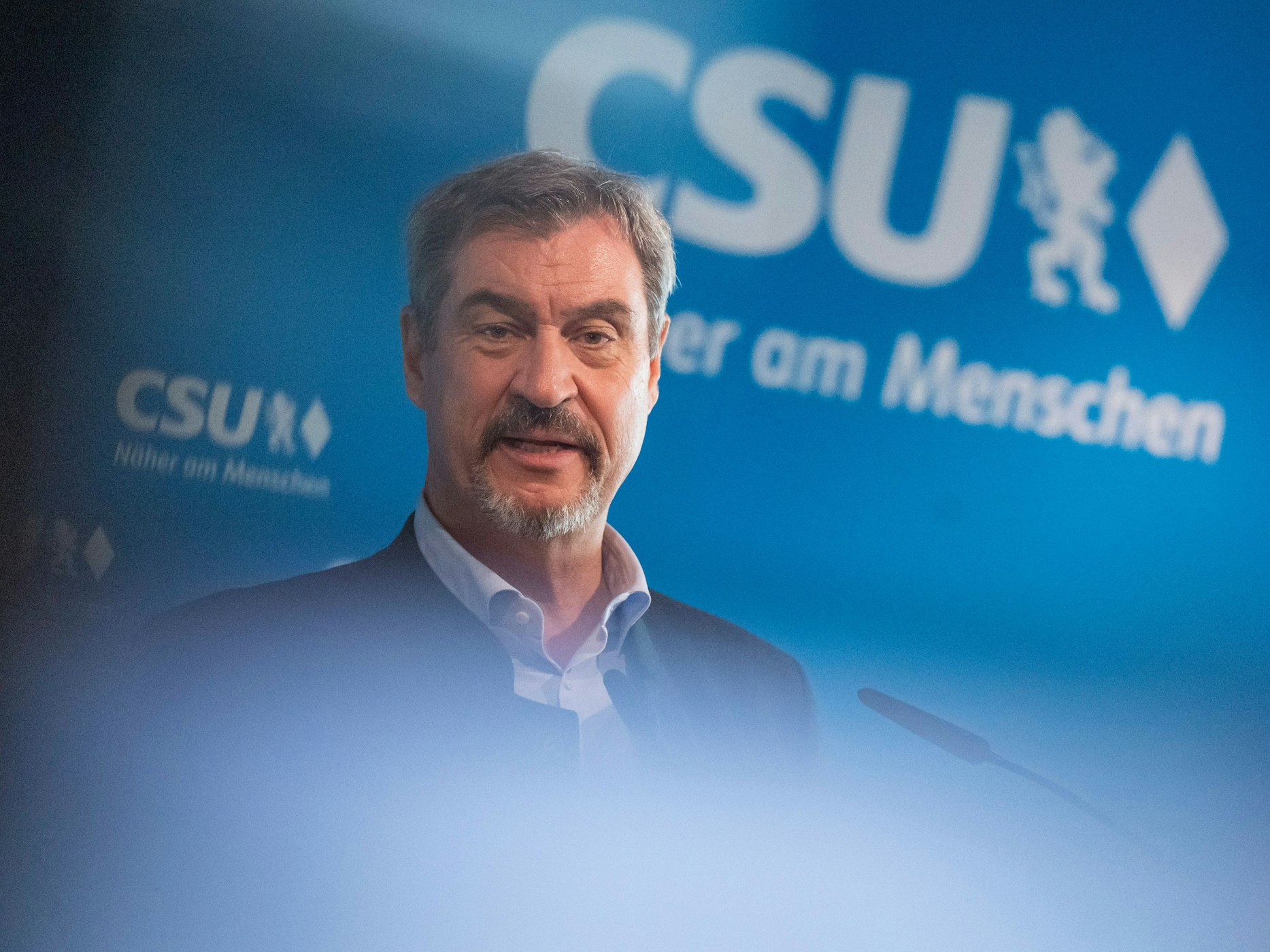 CSU-Chef Markus Söder (hier am 28. April auf einer Pressekonferenz in München) hat eine Entscheidung für seine Zukunft getroffen.