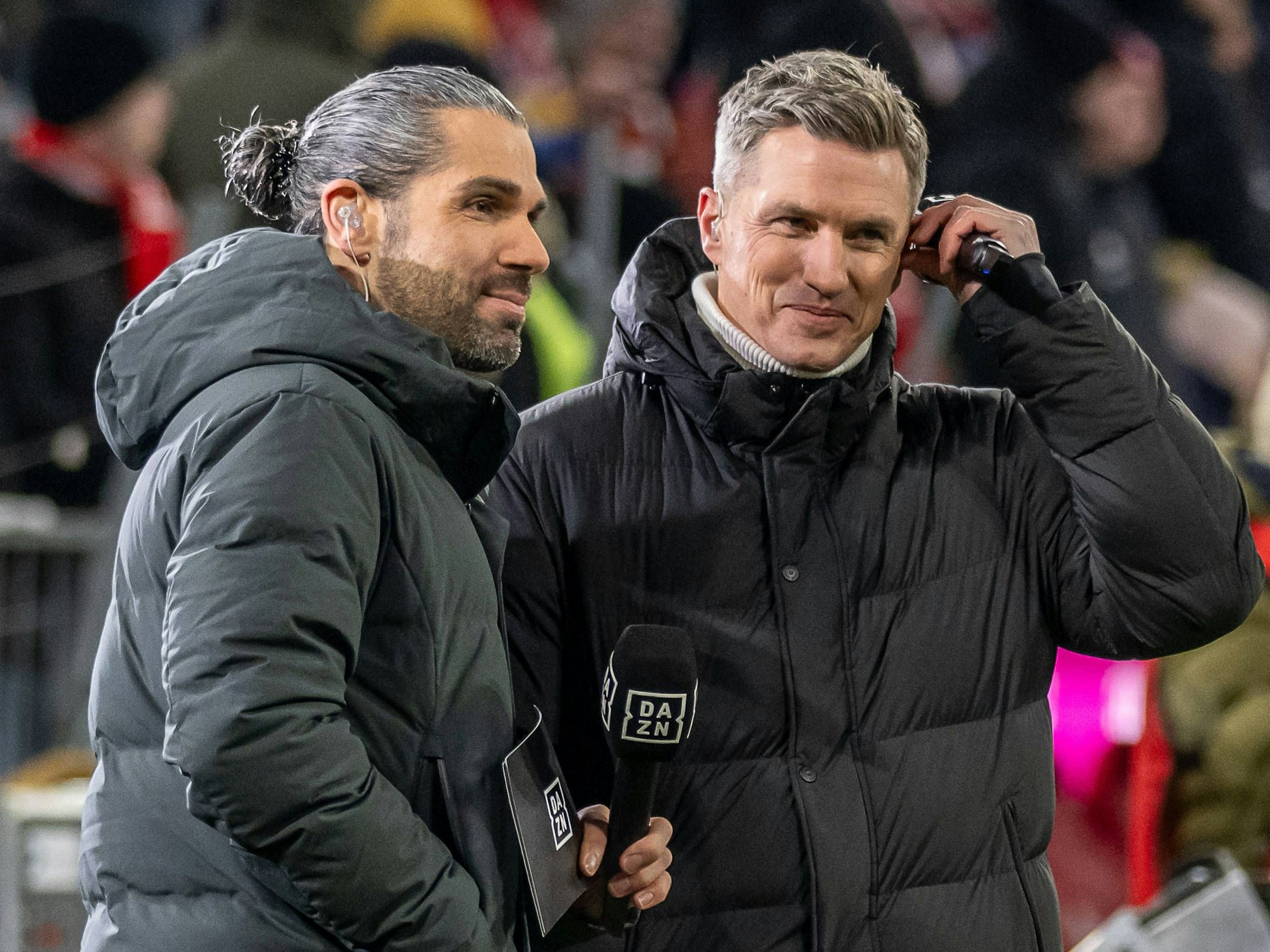 Daniel Herzog mit Experte Tobias Schweinsteiger.