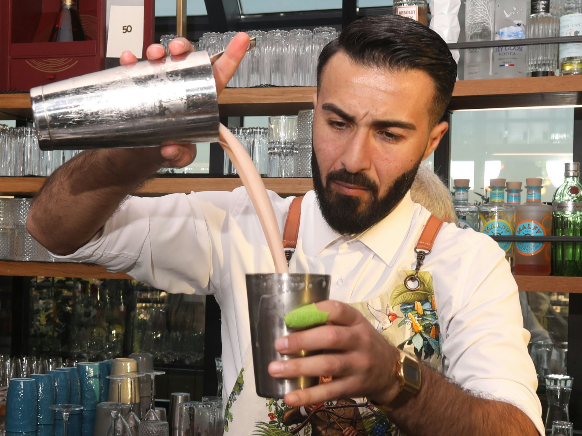 Ehsan Kasem, Barmanager Bar Botanik im Wasserturm Hotel.