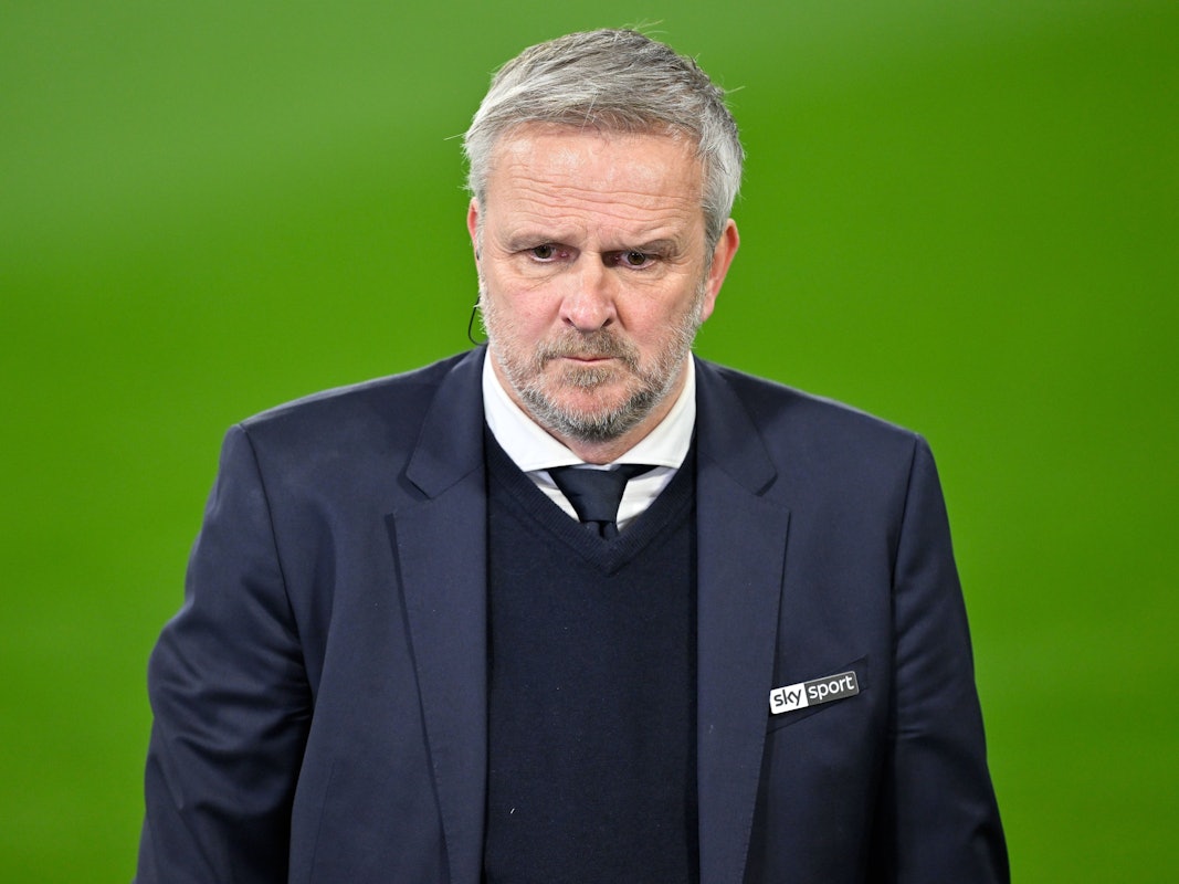 Dietmar Hamann als TV-Experte beim Spiel des FC Bayern in der Champions League gegen Inter Mailand.
