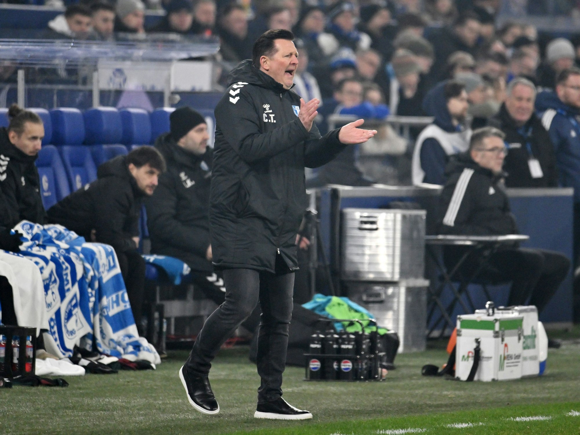 Christian Titz, hier beim Magdeburg-Gastspiel auf Schalke