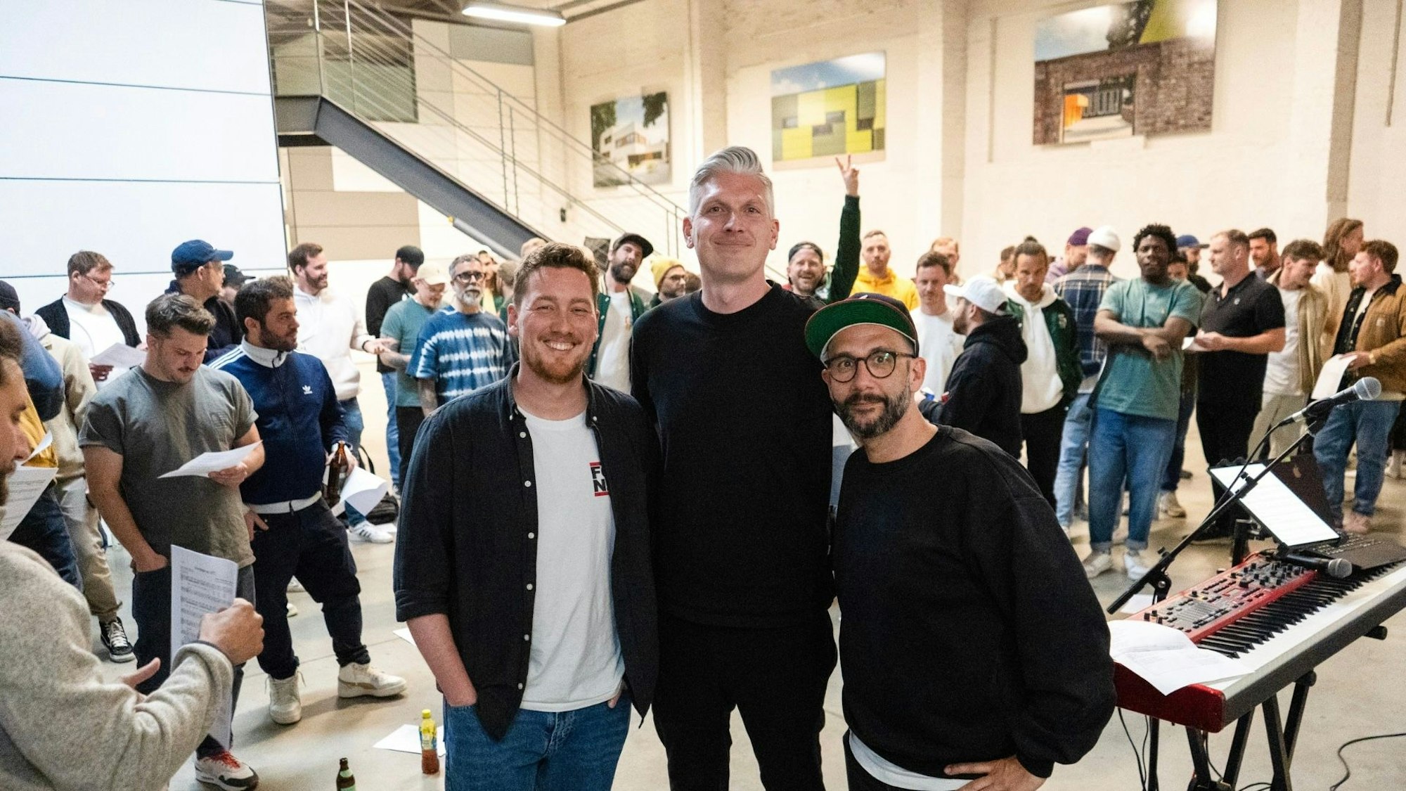 Fabian Nebel, Tim Bäcker und Claus Moreira Simões von den Grüngürtelrosen.