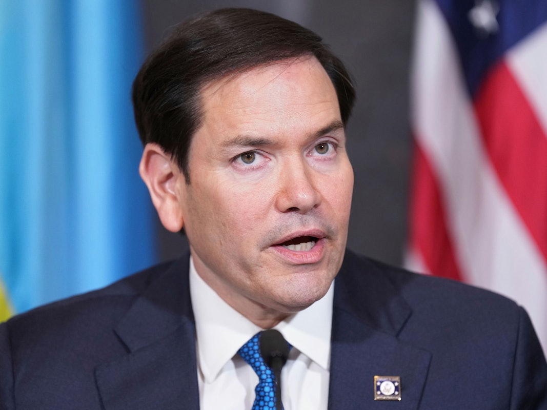 US-Außenminister Marco Rubio (hier im April 2025) hat nach der AfD-Einstufung von „Tyrannei“ in Deutschland gesprochen.