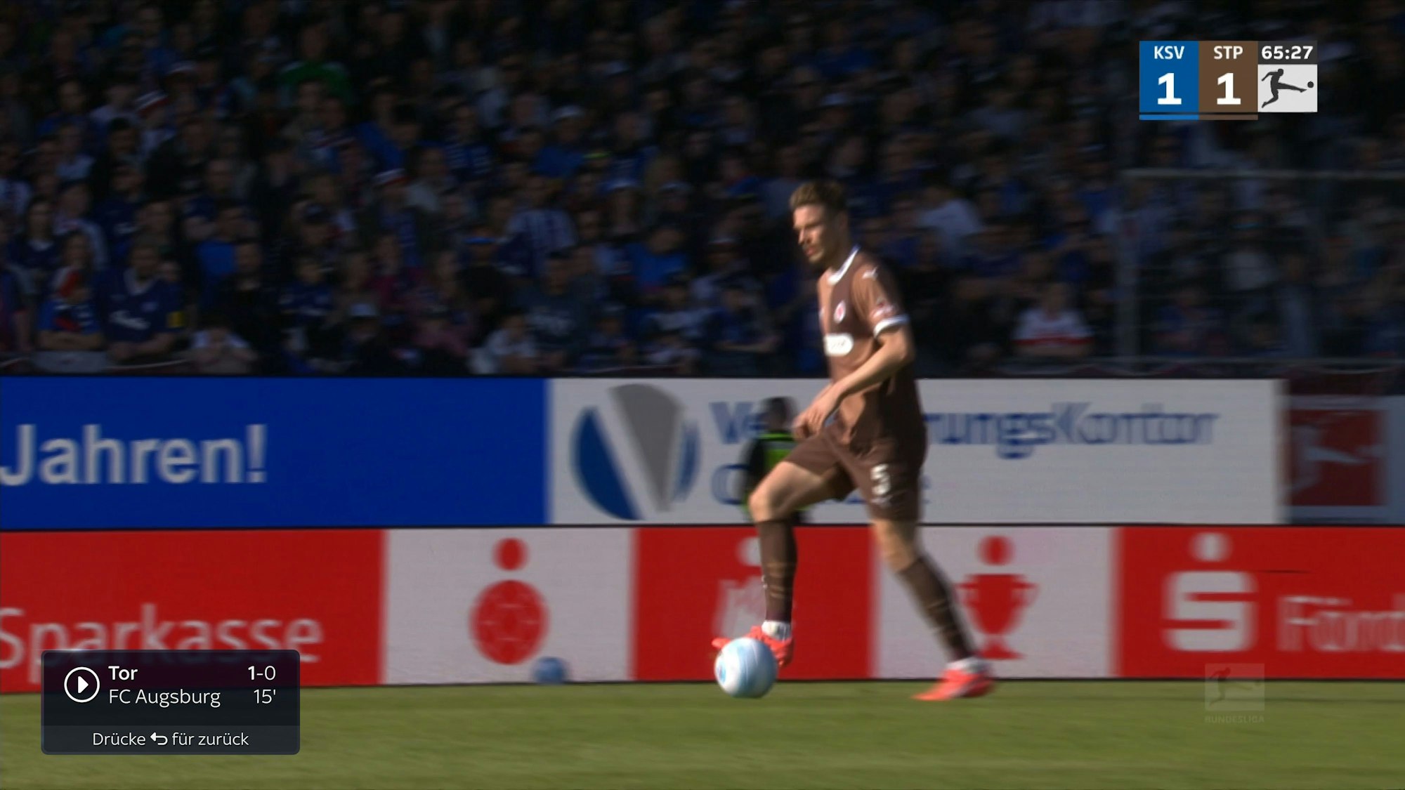So soll die neue „Match-Alarm“-Funktion bei Sky ab der Saison 2025/26 aussehen.