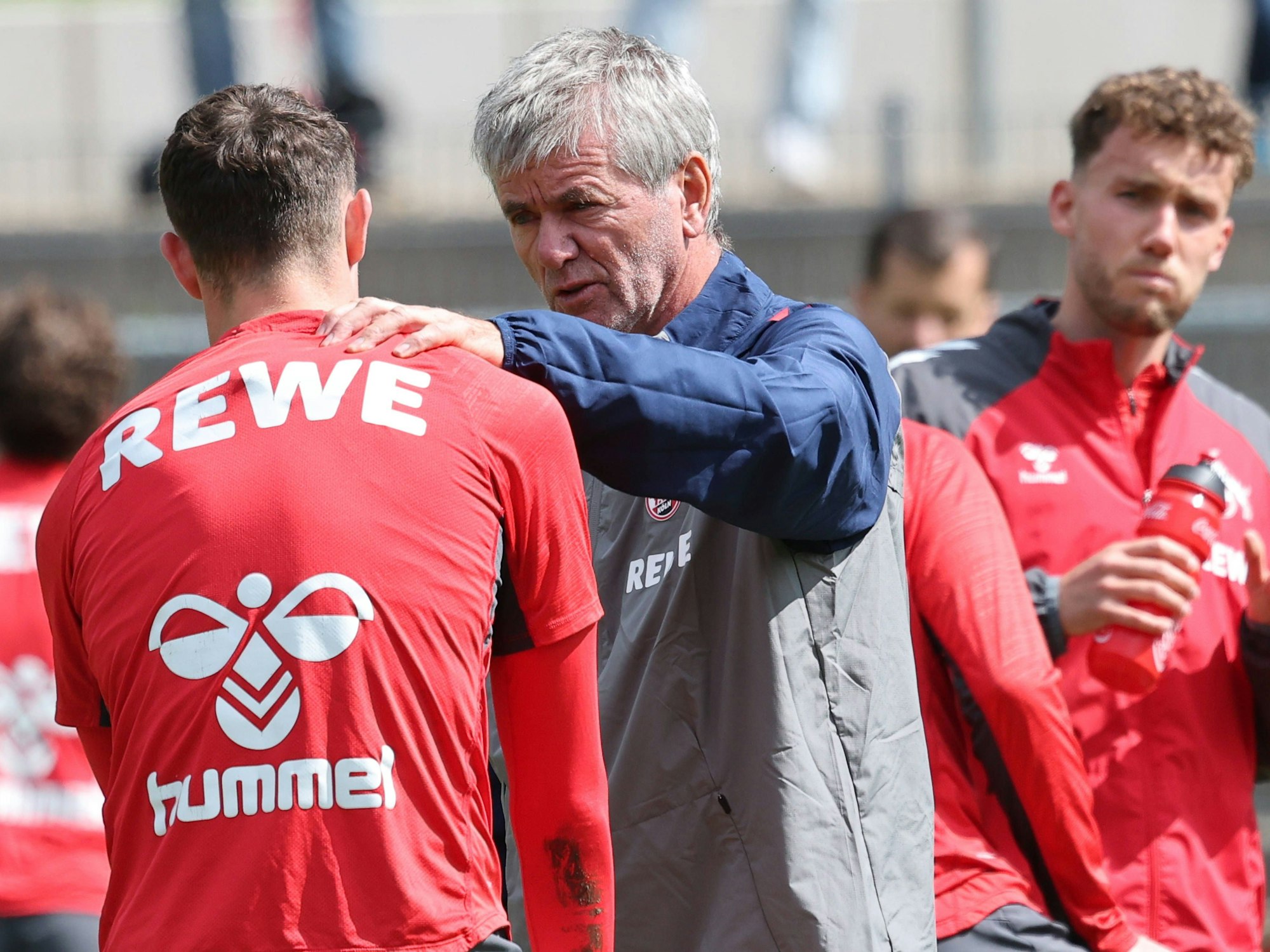 Eric Martel beim ersten Training unter Friedhelm Funkel.