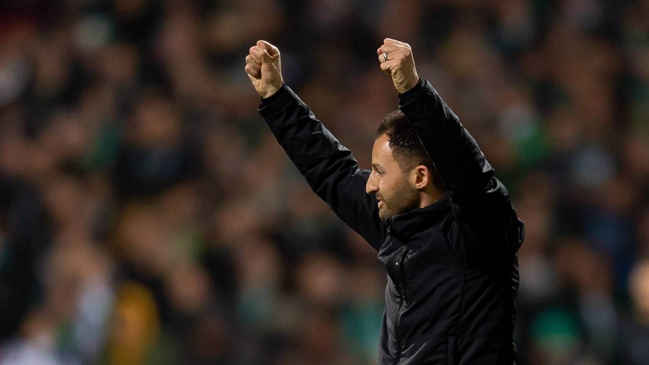 Domenico Tedesco am Spielfeldrand bei Werder Bremen.