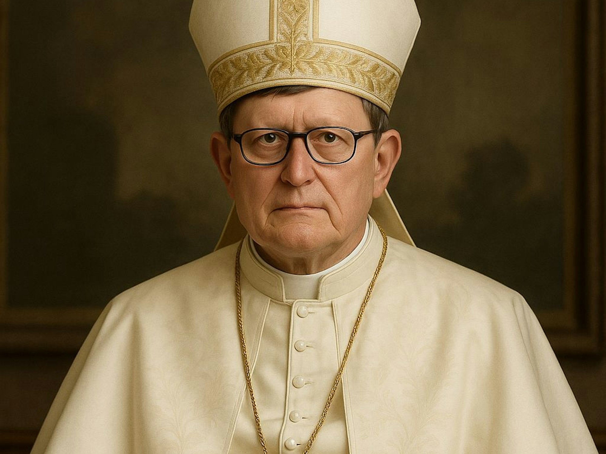 Das ChatGPT-Foto zeigt Kardinal Woelki als Papst.