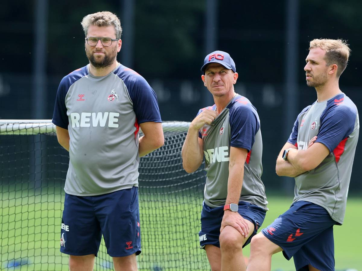 Gerhard Struber und Bernd Eibler beim FC-Training
