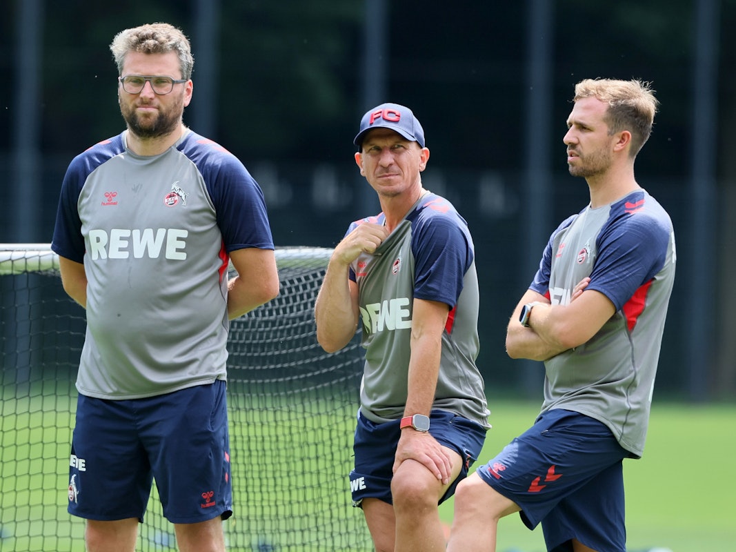 Gerhard Struber und Bernd Eibler beim FC-Training