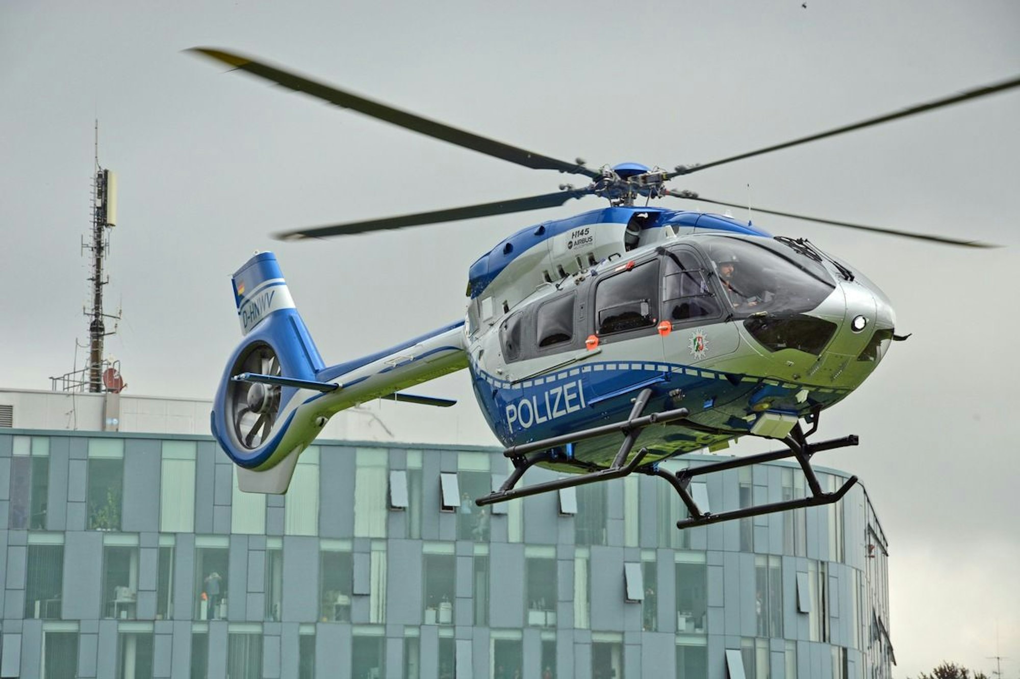 Polizei-Hubschrauber im Einsatz