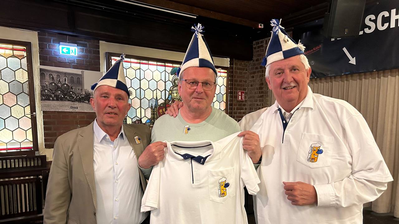 Achim Hansmann, Bodo Berghäuser und Jörg Pütz von der KG Blaue Lümmel.