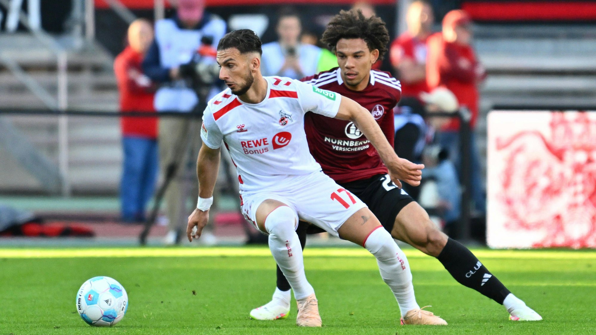 FC-profi Leart Pacarada im Spiel gegen den 1. FC Nürnberg.