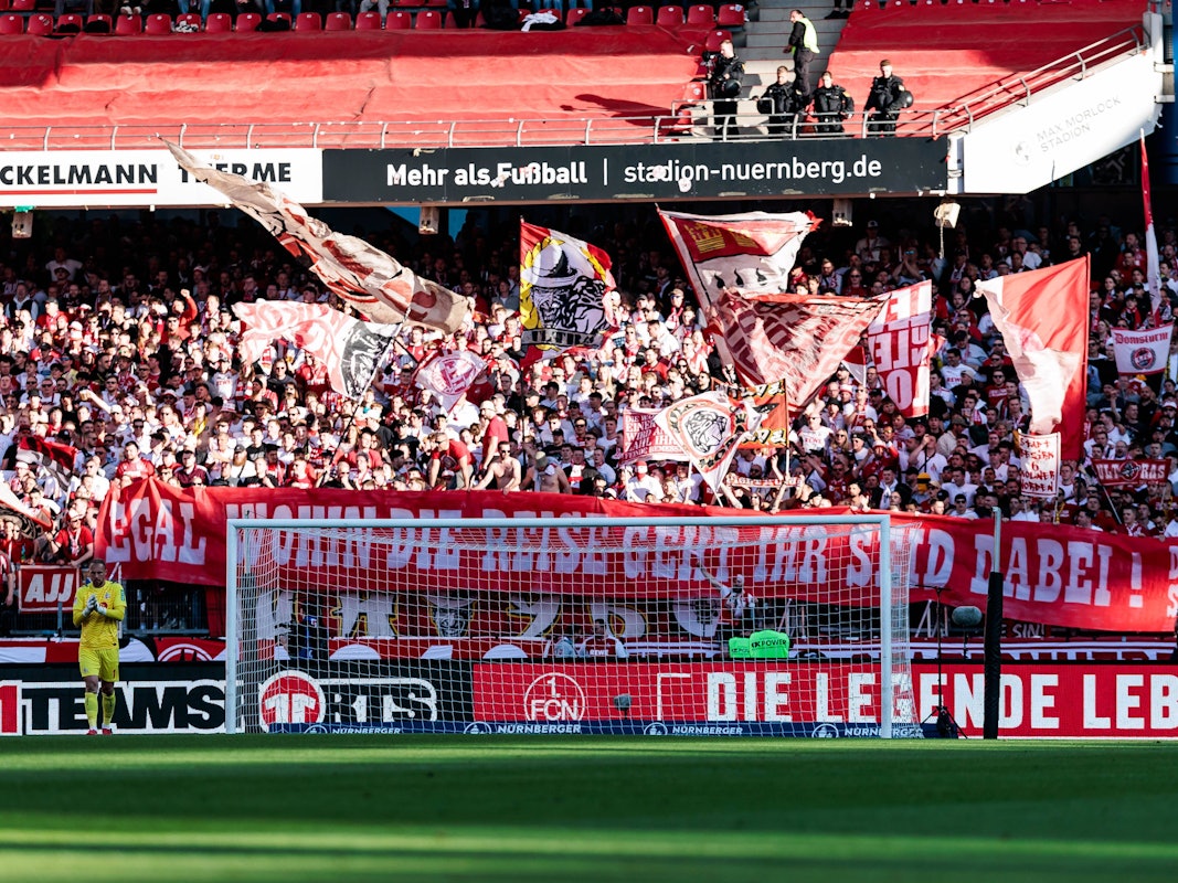 Der FC-Block in Nürnberg.