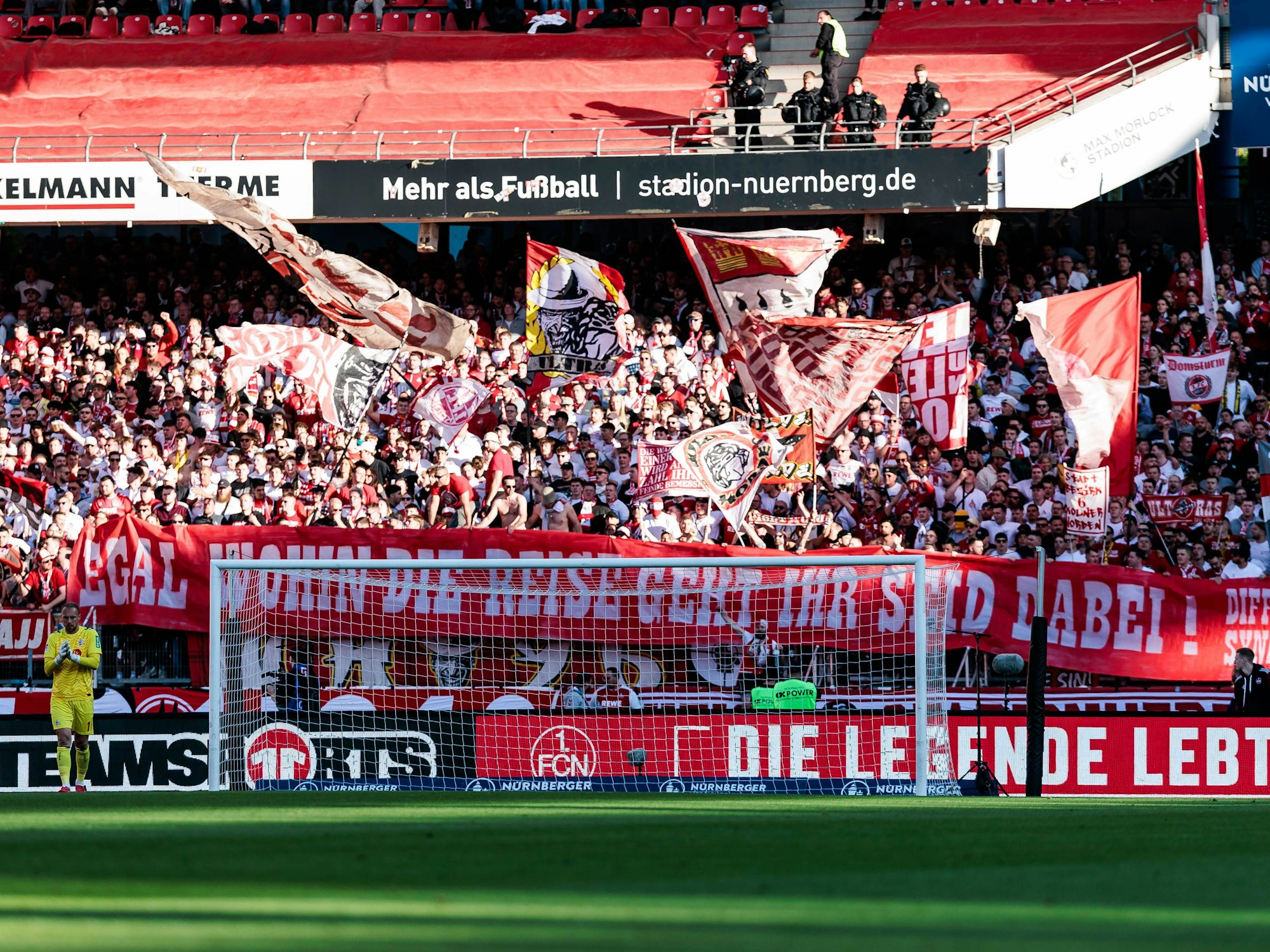 Der FC-Block in Nürnberg.