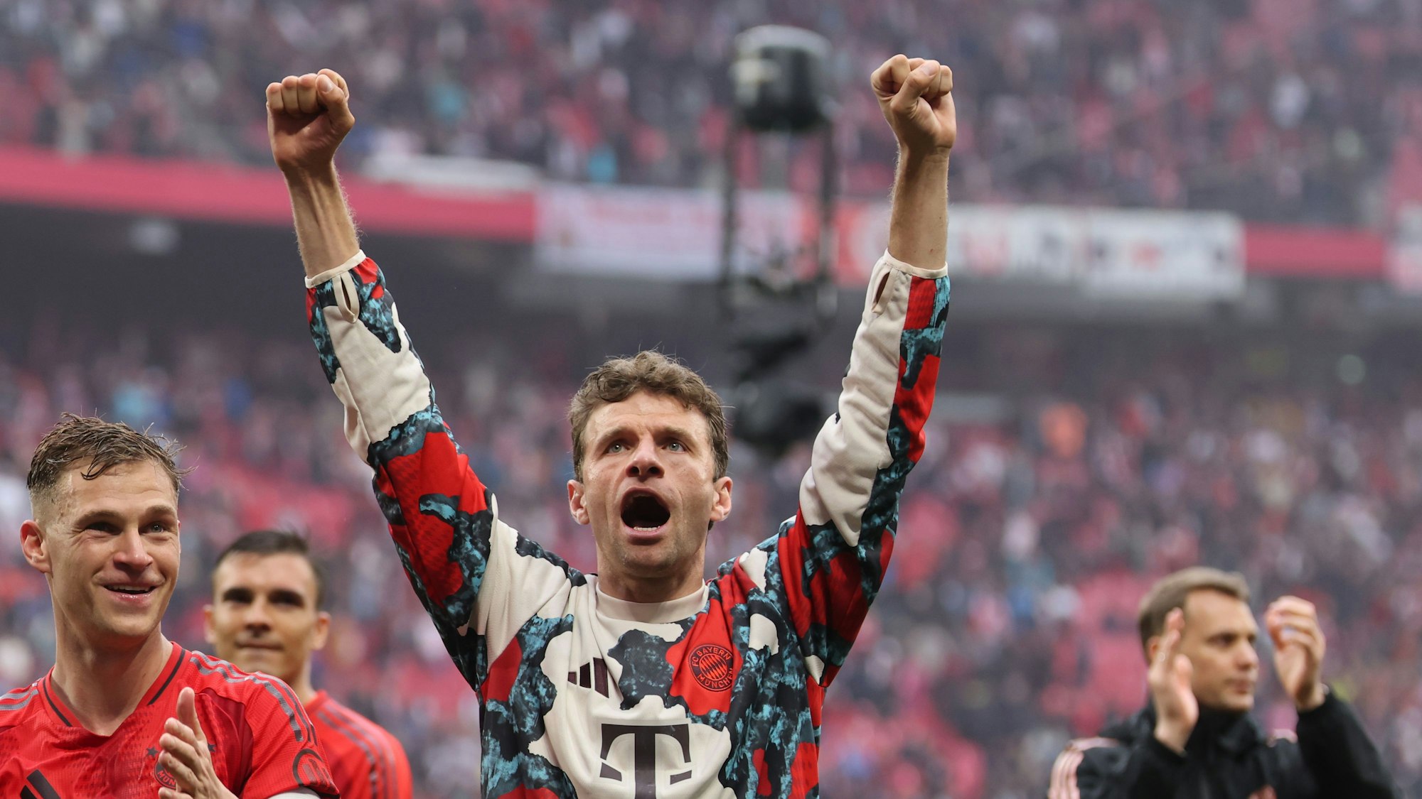 Thomas Müller steht vor seinem letzten Heimspiel für den FC Bayern.