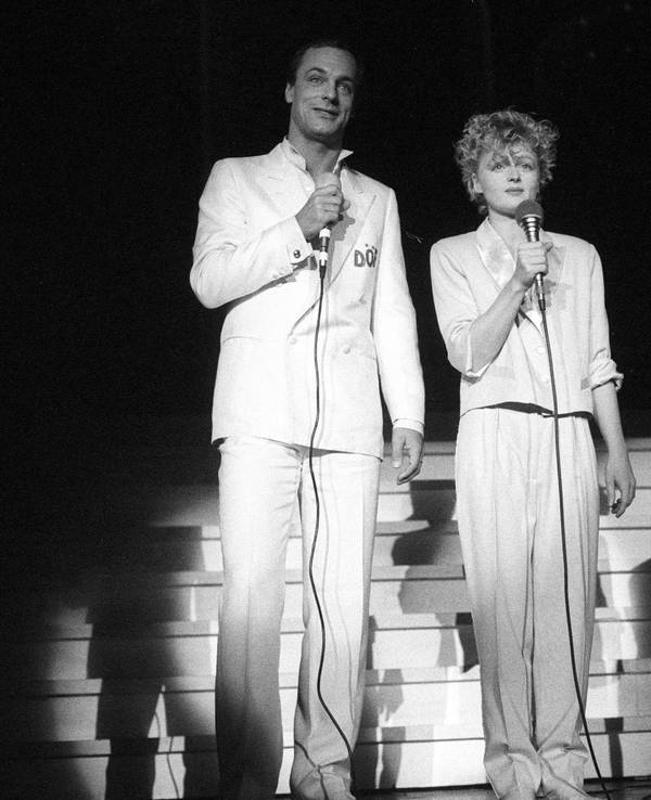 DÖF mit Manfred Fredi Tauchen, Inga Humpe und Josef Joesi Prokopetz (v.l.). im Jahr 1983.
