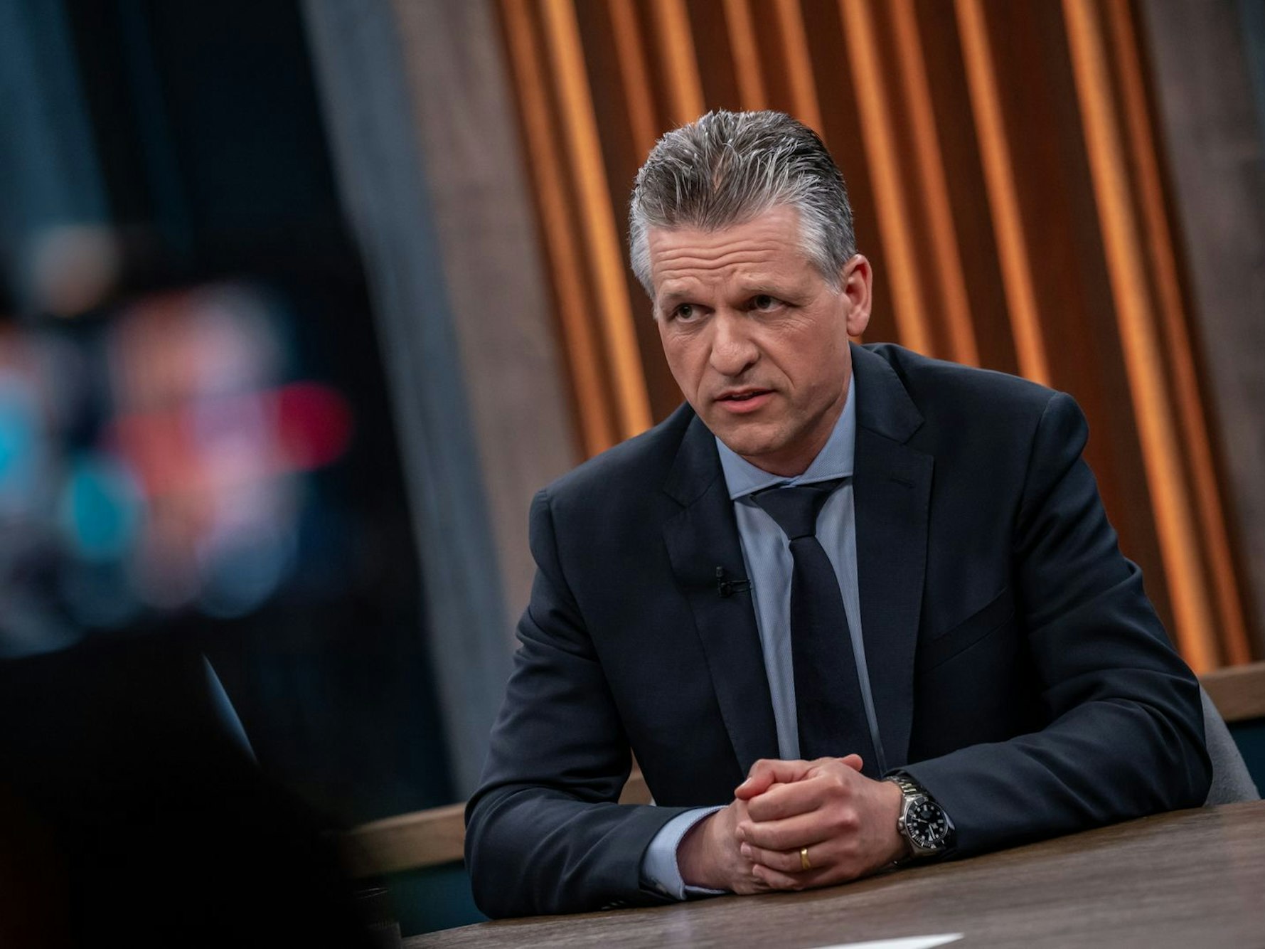 Thorsten Frei wertete die erste Woche unter Bundeskanzler Friedrich Merz überwiegend positiv. (Bild: ARD/Thomas Ernst)