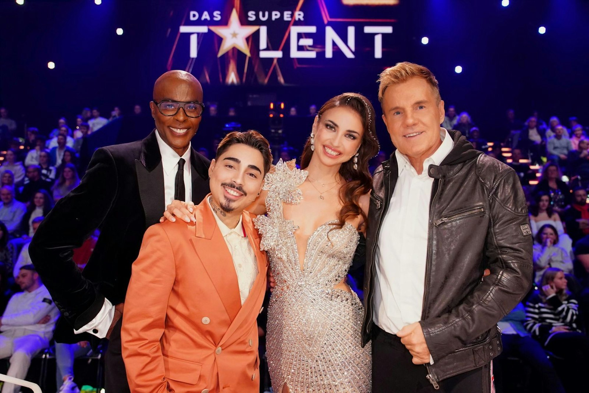 „Supertalent“ steht vor dem Aus. In der 17. Staffel urteilten (von links) Bruce Darnell, Tony Bauer, Ekaterina Leonova und Dieter Bohlen über das Können der Talente. (Bild: RTL / Stefan Gregorowius)