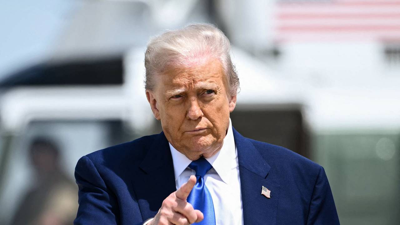 Donald Trump am 12. Mai auf dem Weg zur Air Force One