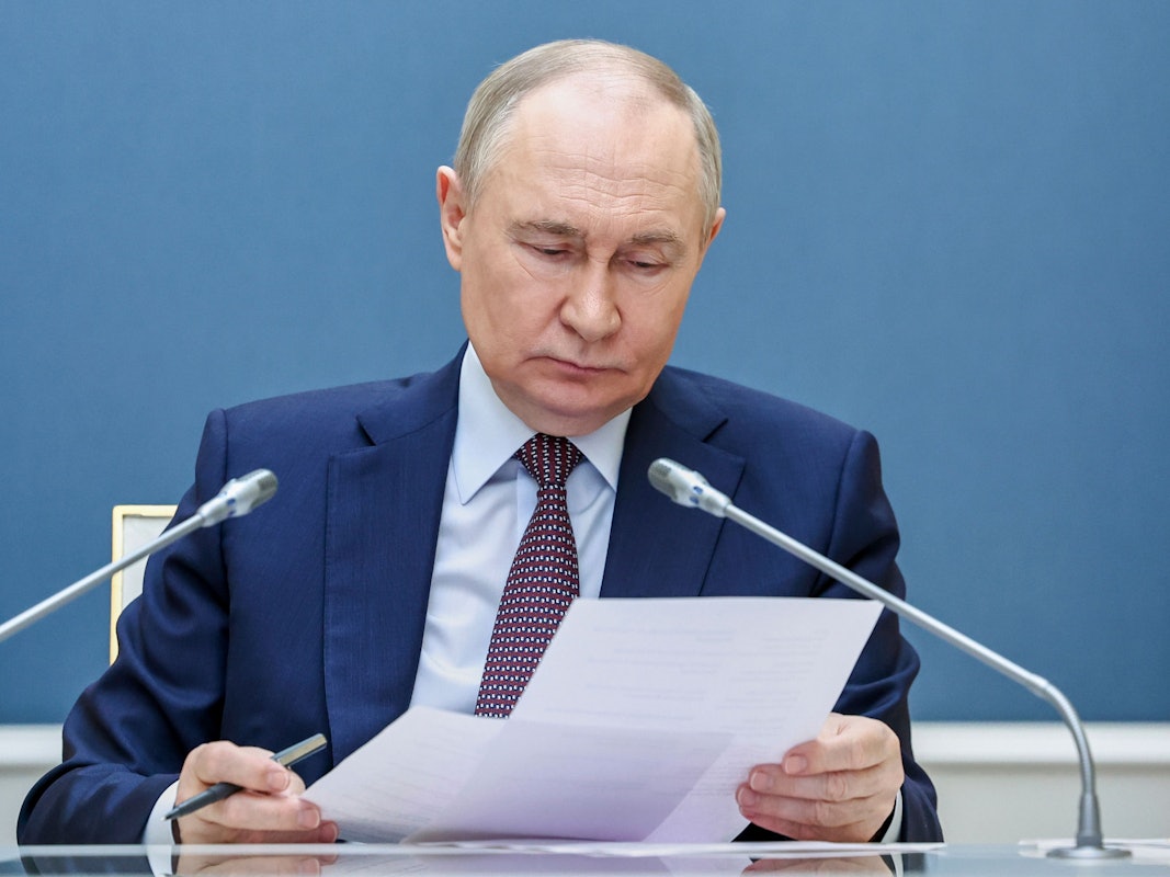 Der russische Präsident Wladimir Putin am 13. Mai in Moskau.