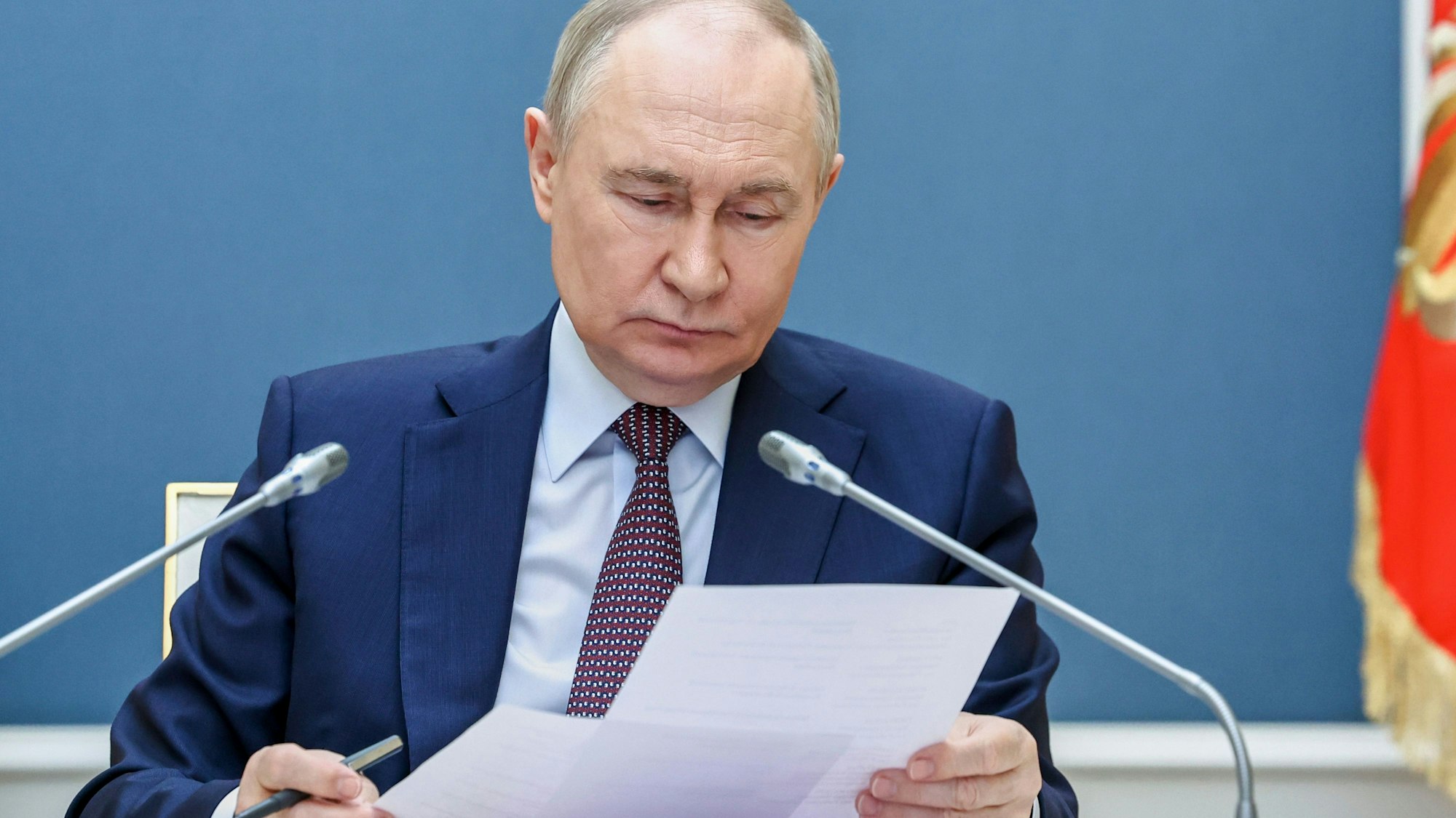 Der russische Präsident Wladimir Putin am 13. Mai in Moskau.