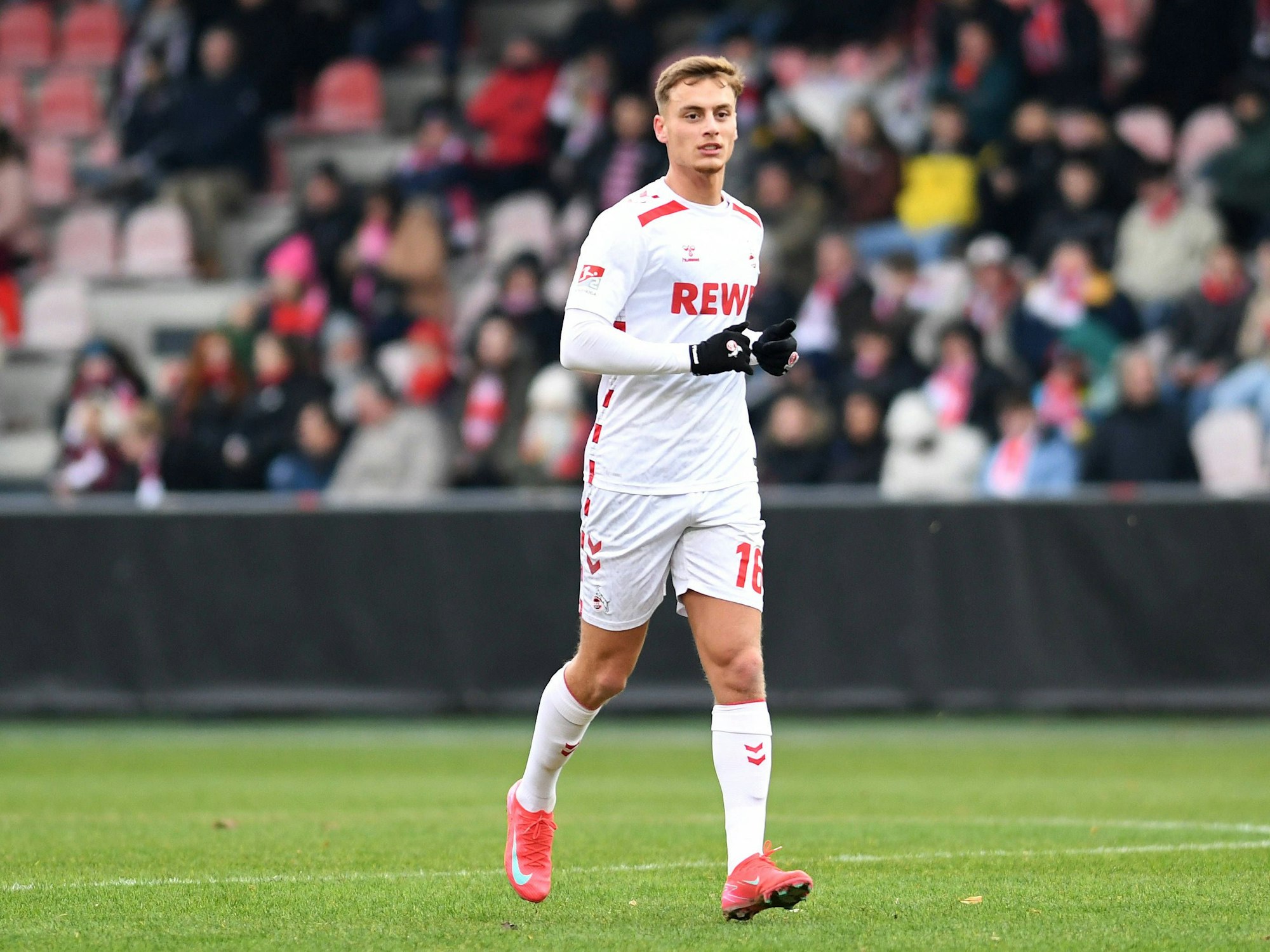 Marvin Obuz während des Testspiels gegen Viktoria Köln.