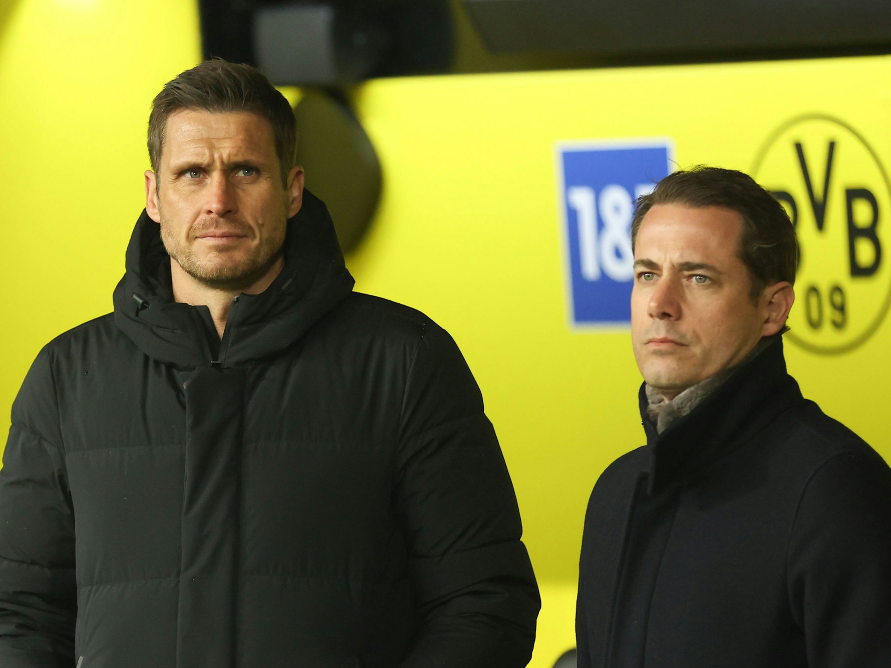 Sebastian Kehl und Lars Ricken während des Bundesliga-Spiels gegen Bayer Leverkusen.