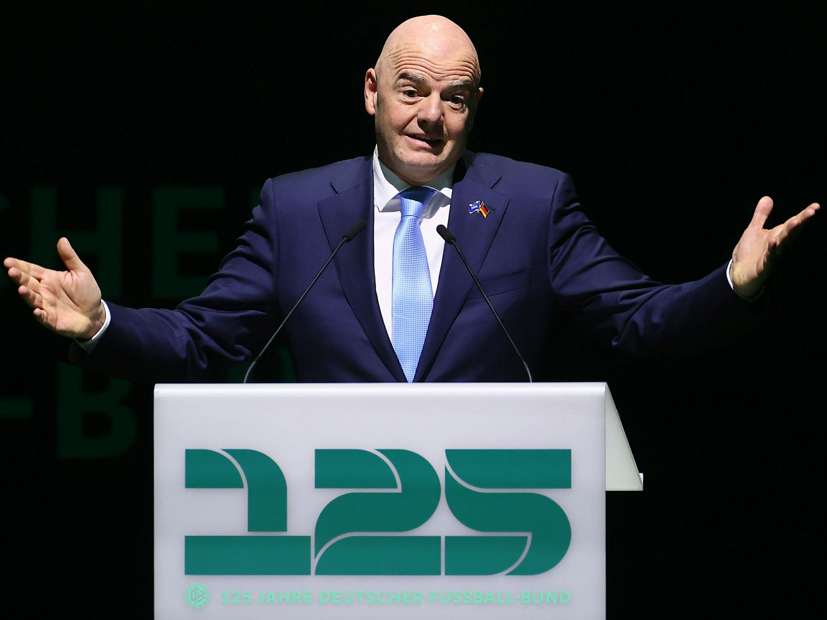 Gianni Infantino beim Festakt 125 Jahre DFB Jubiläum.