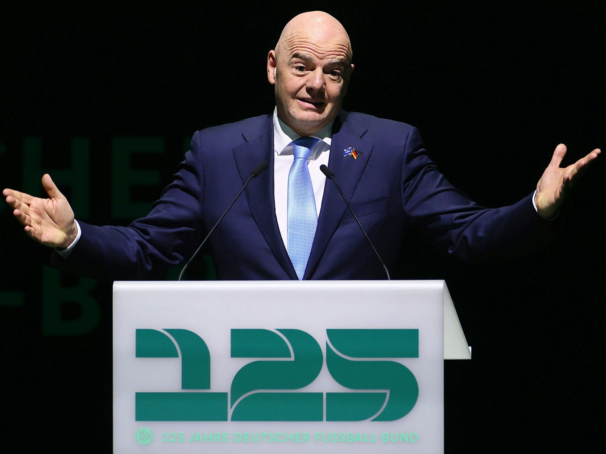 Gianni Infantino beim Festakt 125 Jahre DFB Jubiläum.