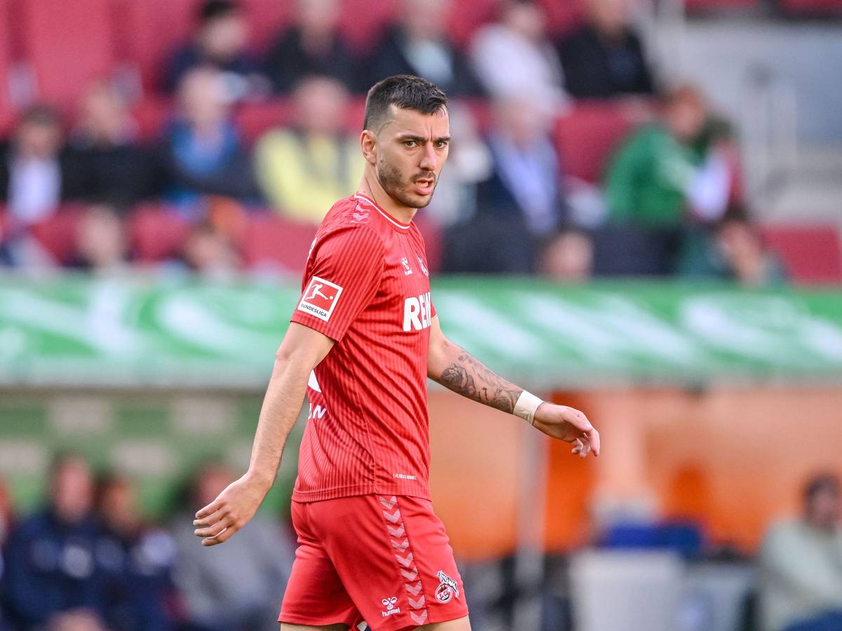 Kölns Sargis Adamyan reagiert im Spiel.