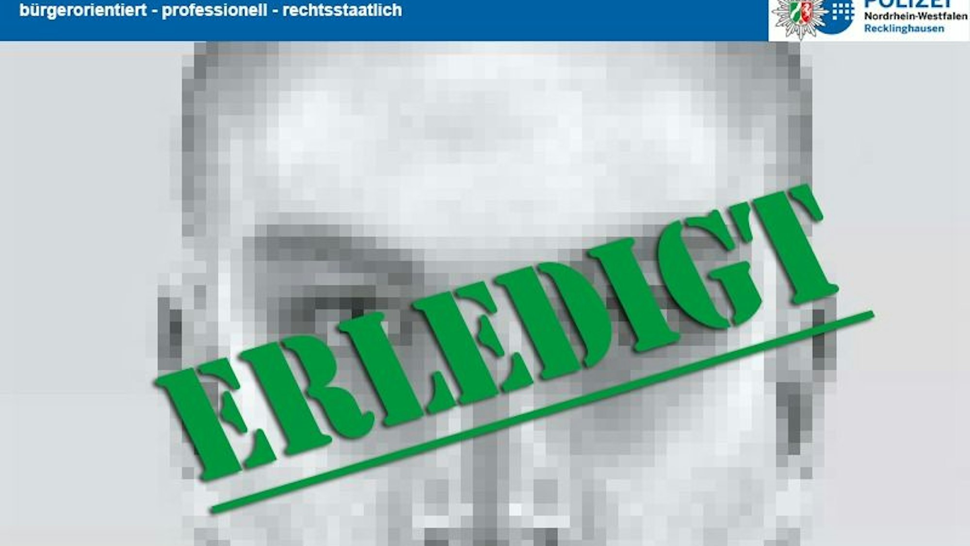 Die Polizei hat die Fahndung nach einem vermissten 14-Jährigen aus Recklinghausen eingestellt. Der Jugendliche wurde in Belgien gefunden.