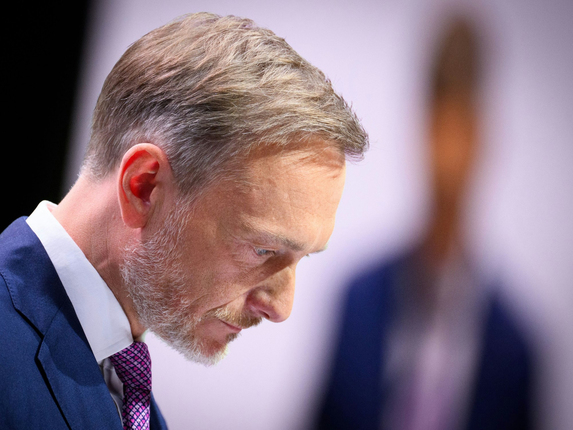 Christian Lindner, bisheriger Bundesvorsitzender der FDP, beim 76. Ordentlichen Bundesparteitag.