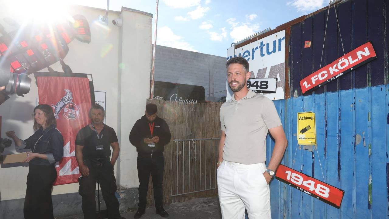 Mark Uth bei der Saisonabschlussfeier des 1. FC Köln