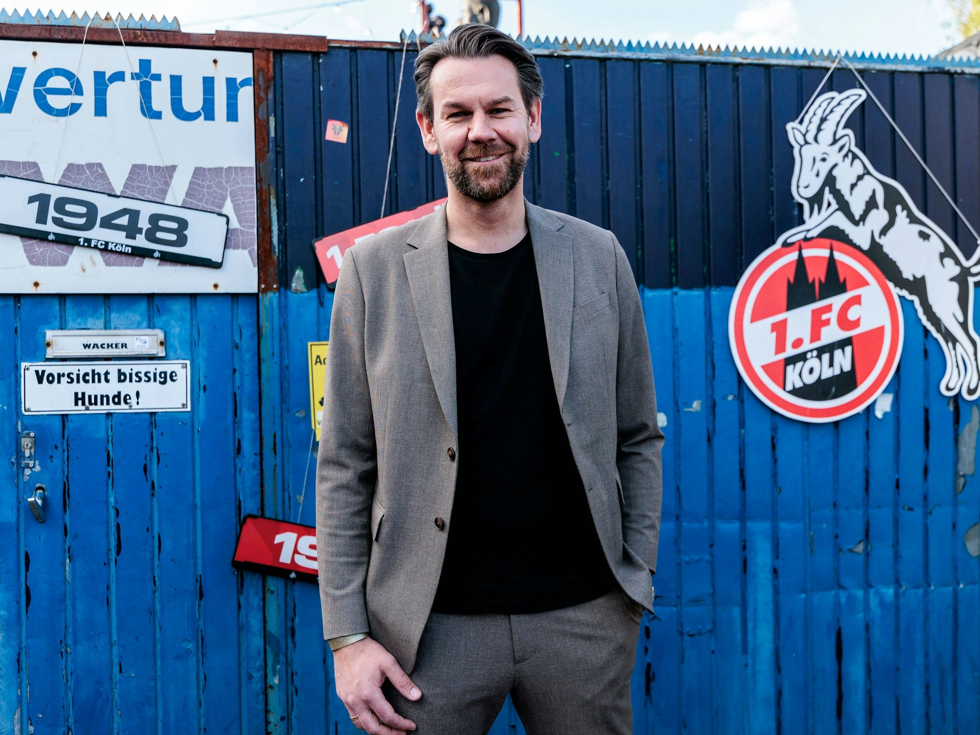 Thomas Kessler bei der Saisonabschlussfeier des 1. FC Köln.