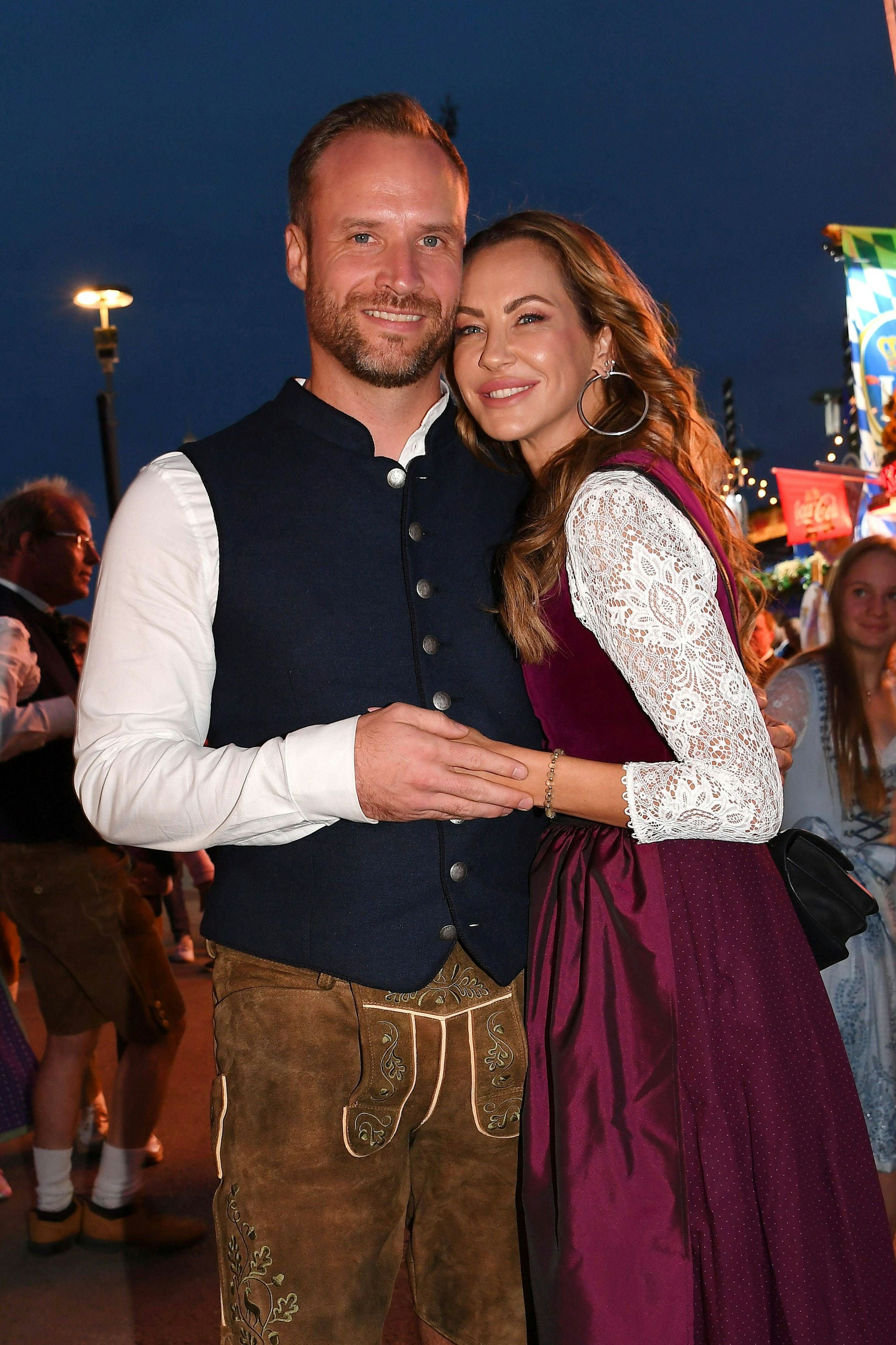 Sandy Meyer-Wölden und Alexander Müller beim Oktoberfest 2024 in München.