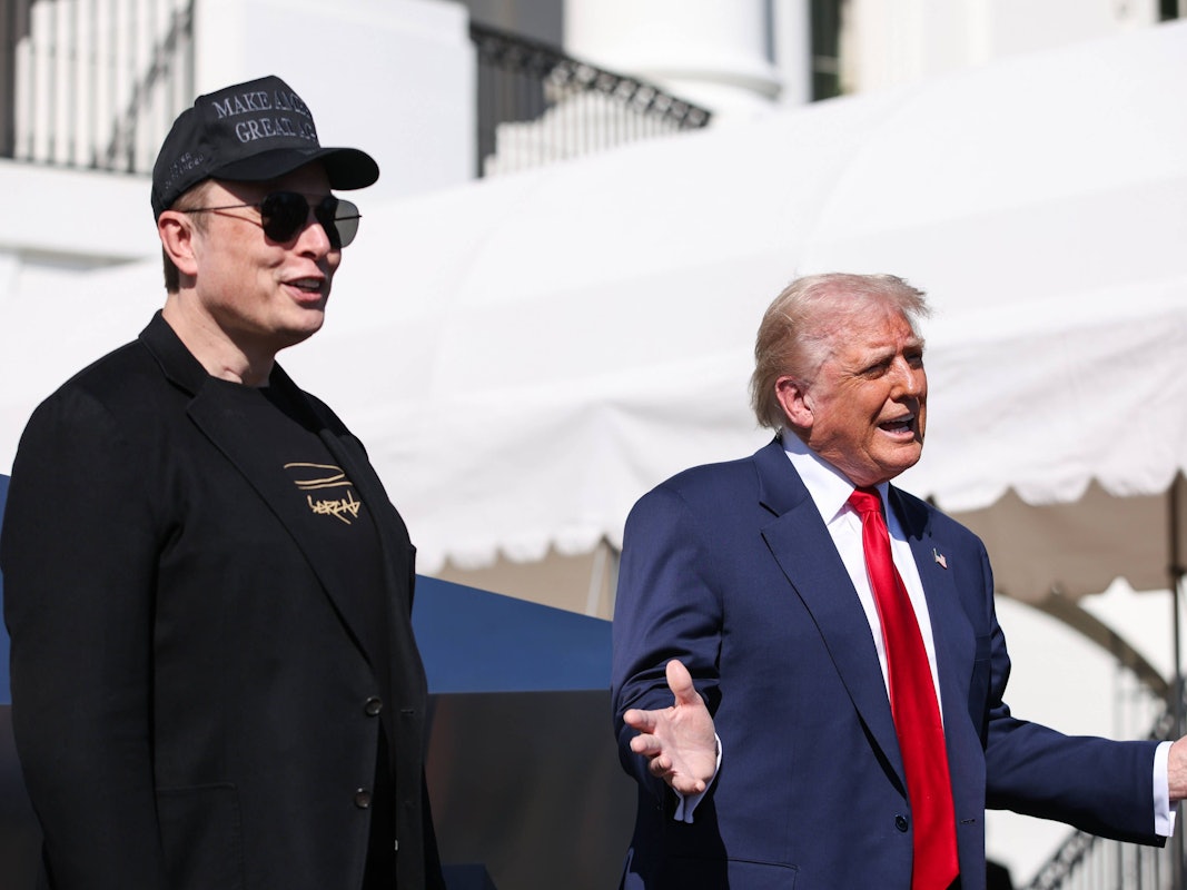 Elon Musk und Donald Trump bei einem gemeinsamen Termin.