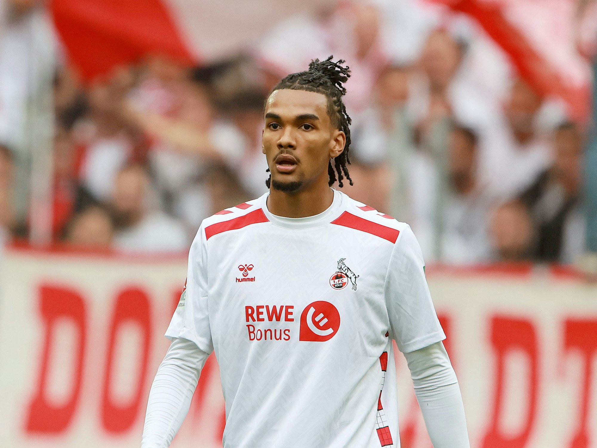 FC-Stürmer Damion Downs am 18. Mai 2025 im Spiel gegen Kaiserslautern.