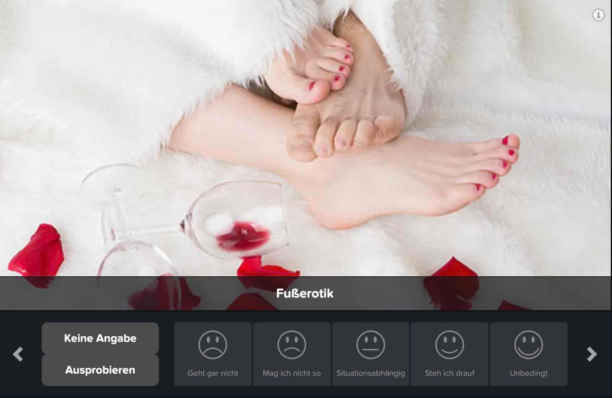 Screenshot Joyclub Vorlieben Abfrage